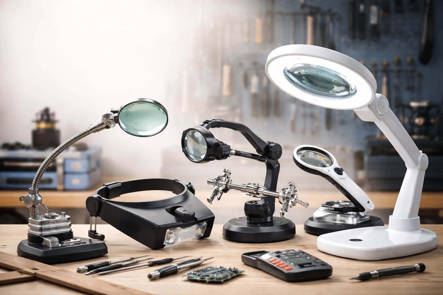 Messzeug Werkzeuglupen und Lupenleuchten für Heimwerker
