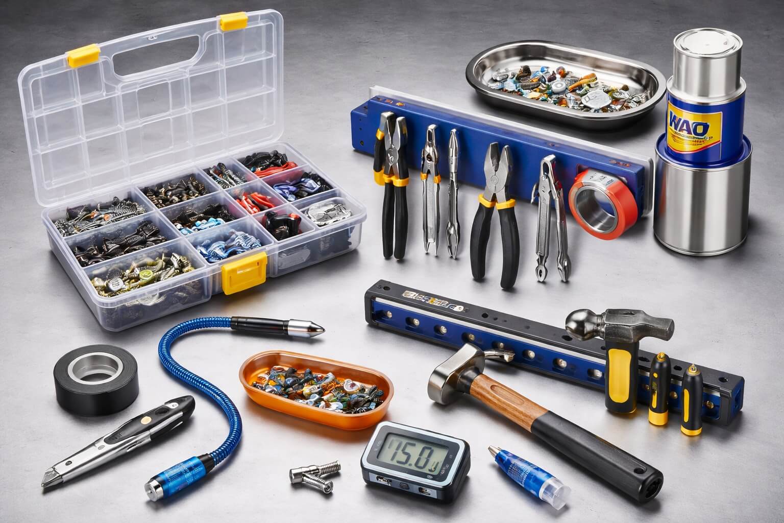 Die Warengruppe von Messzeug für praktisches Werkstattzubehör.