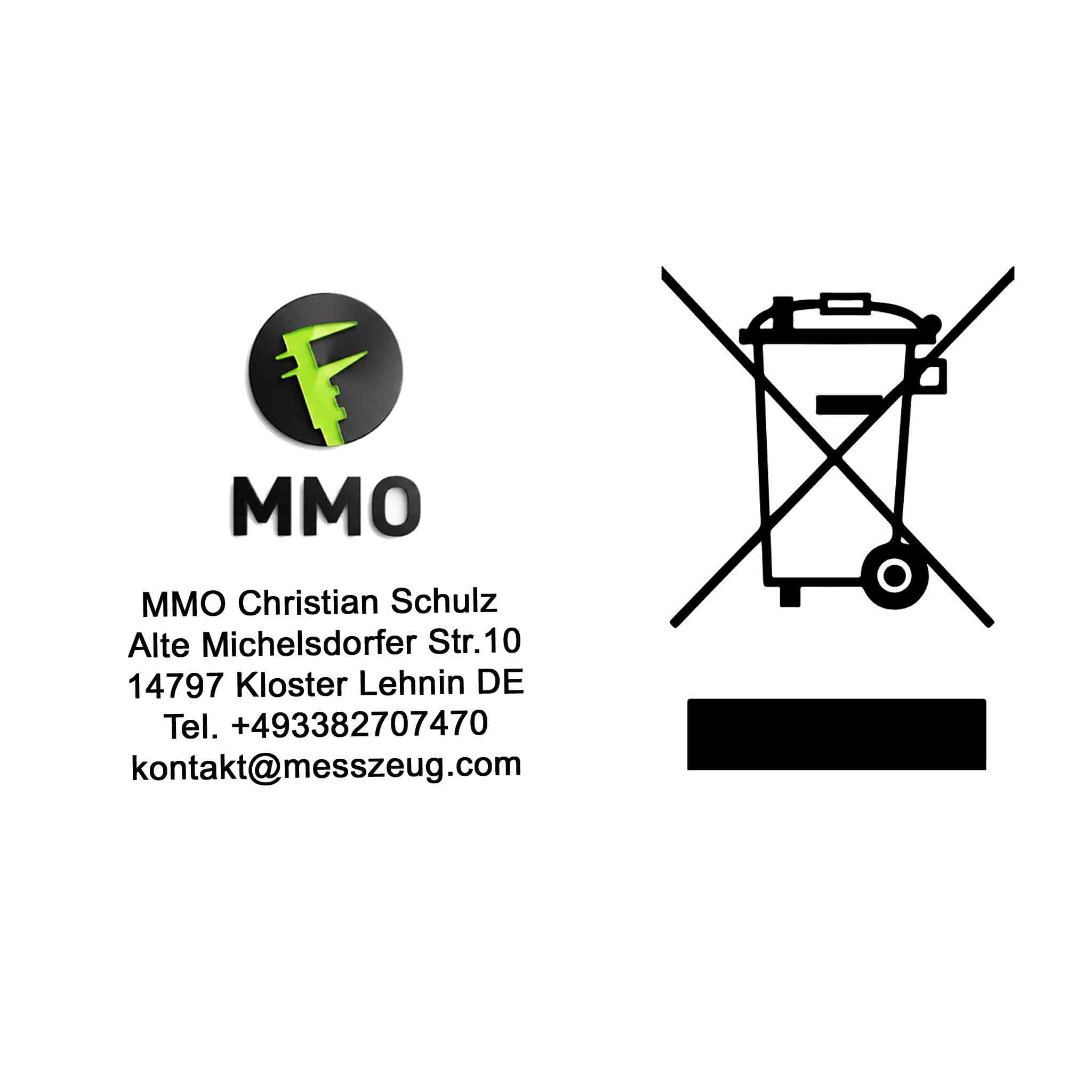Altgeräte von MMO Entsorgungs / Lizensierungs Hinweise nicht in den Hausmüll entsorgen