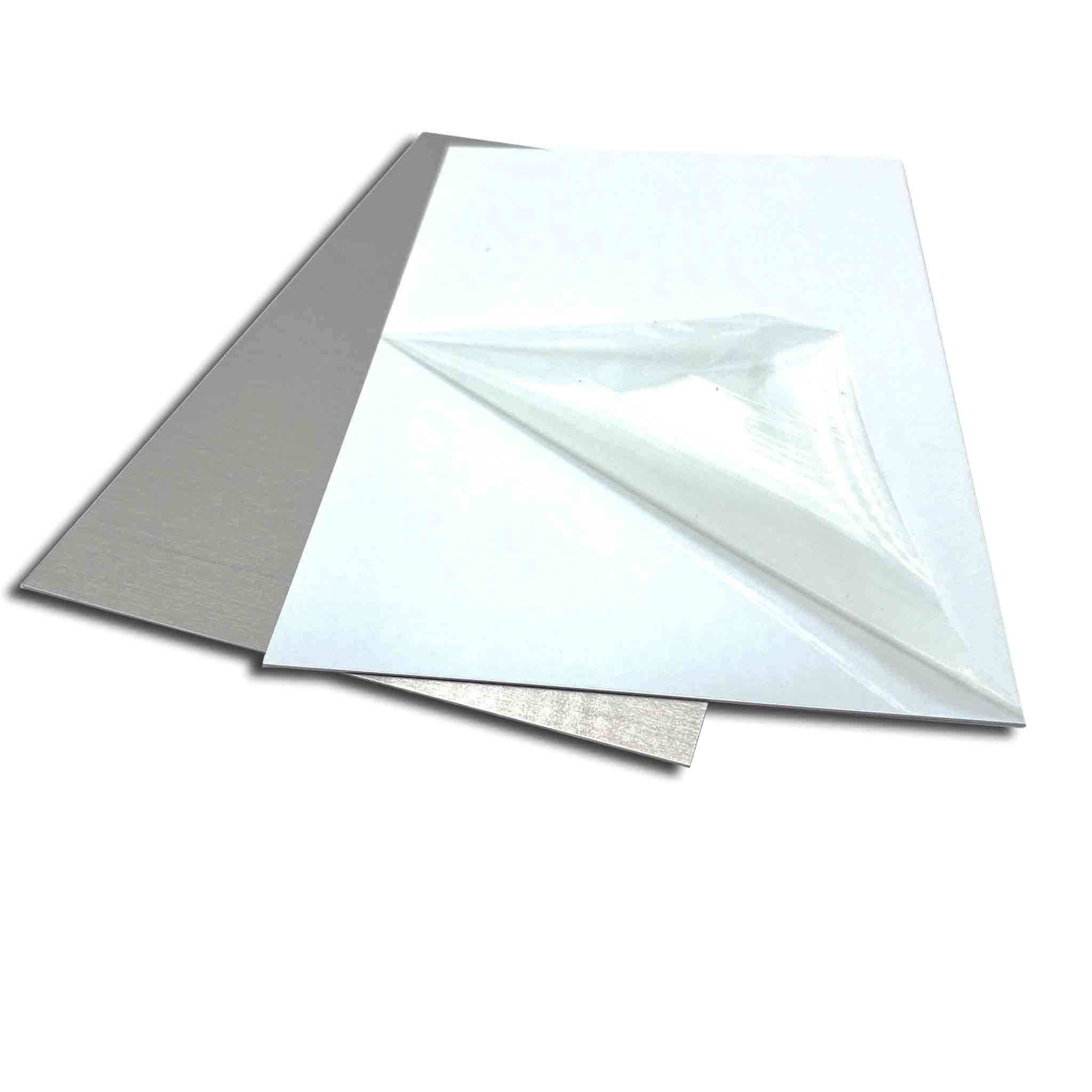 Aluminium Metallplatte für Lasergravur oder Sublimationsdruck.