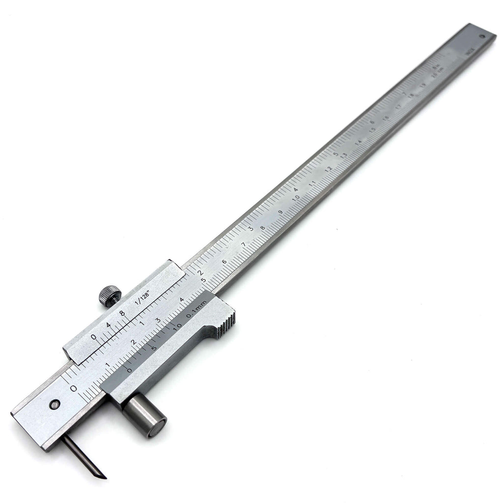 Messschieber mit gehaerteter Anreissnadel aus INOX für die Metallverarbeitung.
