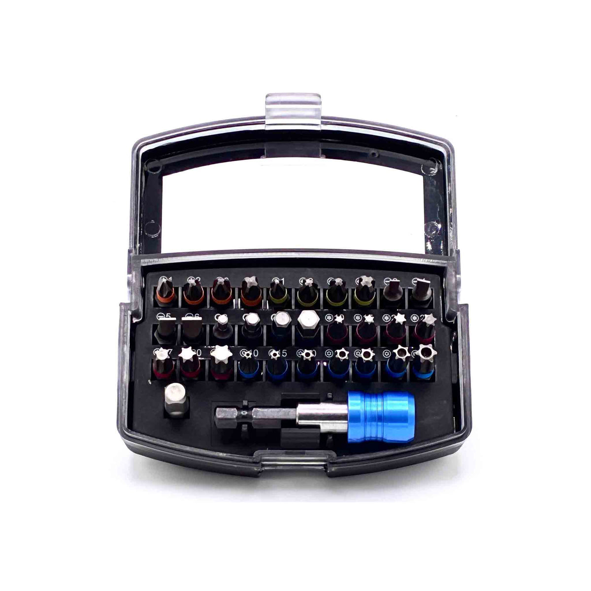 Bit Set 31-teilig mit 30 Bits und Adapter in Kunststoffbox