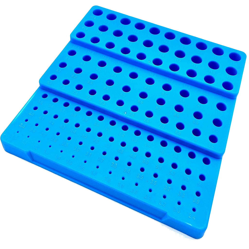 Bohrer Sortierblock Aufbewahrungs Steckblock für 121 Bohrer.
