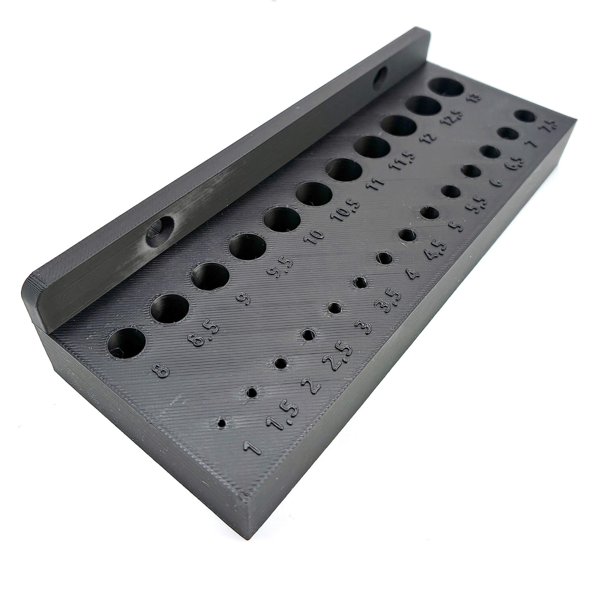 Bohrer Wandhalte für bis zu 25 Bohrer bis 13mm aus Kunststoff.