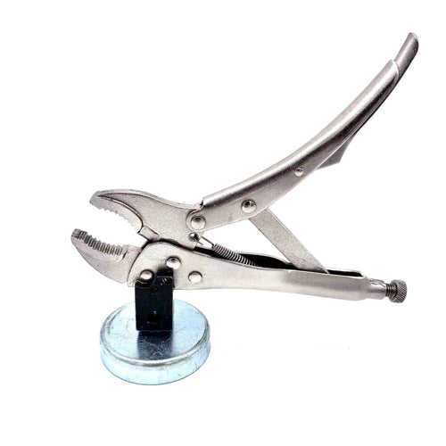 Gripzange mit Ferrit-Dauermagnet und M8-Adapter zum Fixieren von Werkstücken