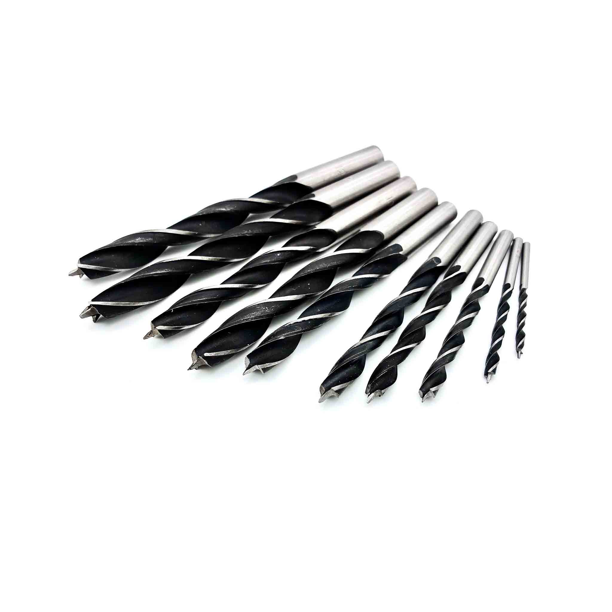 11-teiliges Holzbohrer Set 3 bis 13 mm mit Zentrierspitze für Holzbohrungen