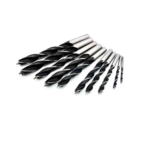11-teiliges Holzbohrer Set 3 bis 13 mm mit Zentrierspitze für Holzbohrungen