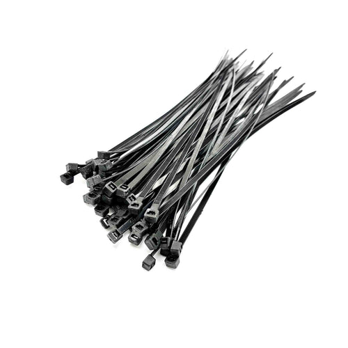 Schwarze Kabelbinder aus Nylon 300 x 4,7 mm im 50er-Pack