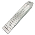 Keilmaß oder auch Fugenlehre genannt, gefertigt aus Aluminium mit metrischer Skalierung.