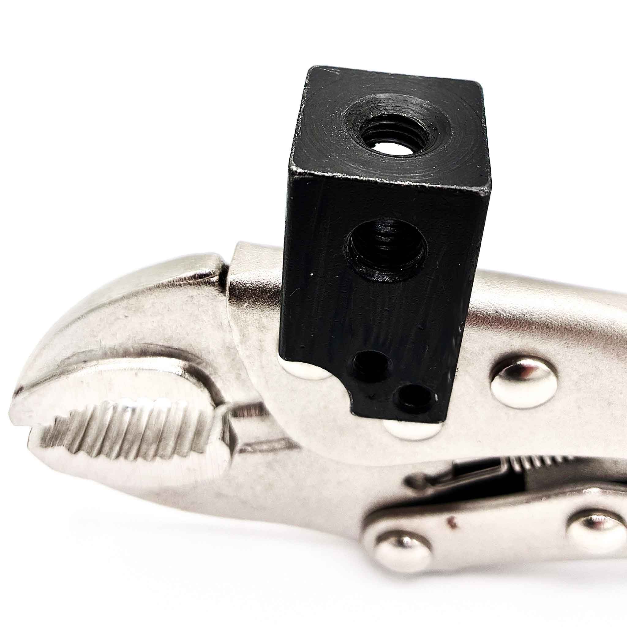 M8 Adapter Block von Klemmzange Haltezange für Lupenvorrichtung.