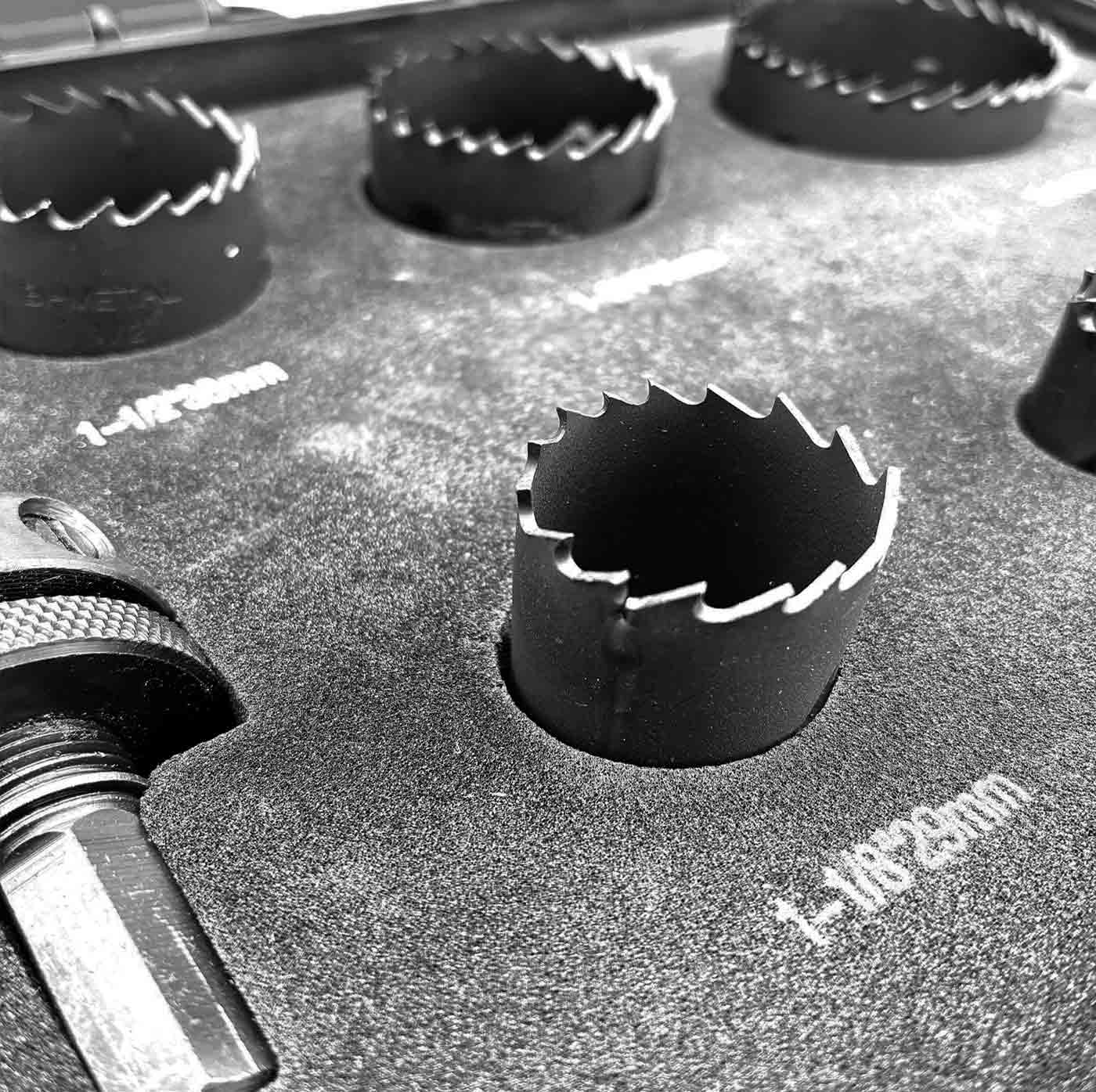 Lochsägen für Metall und Kunststoff im Set.