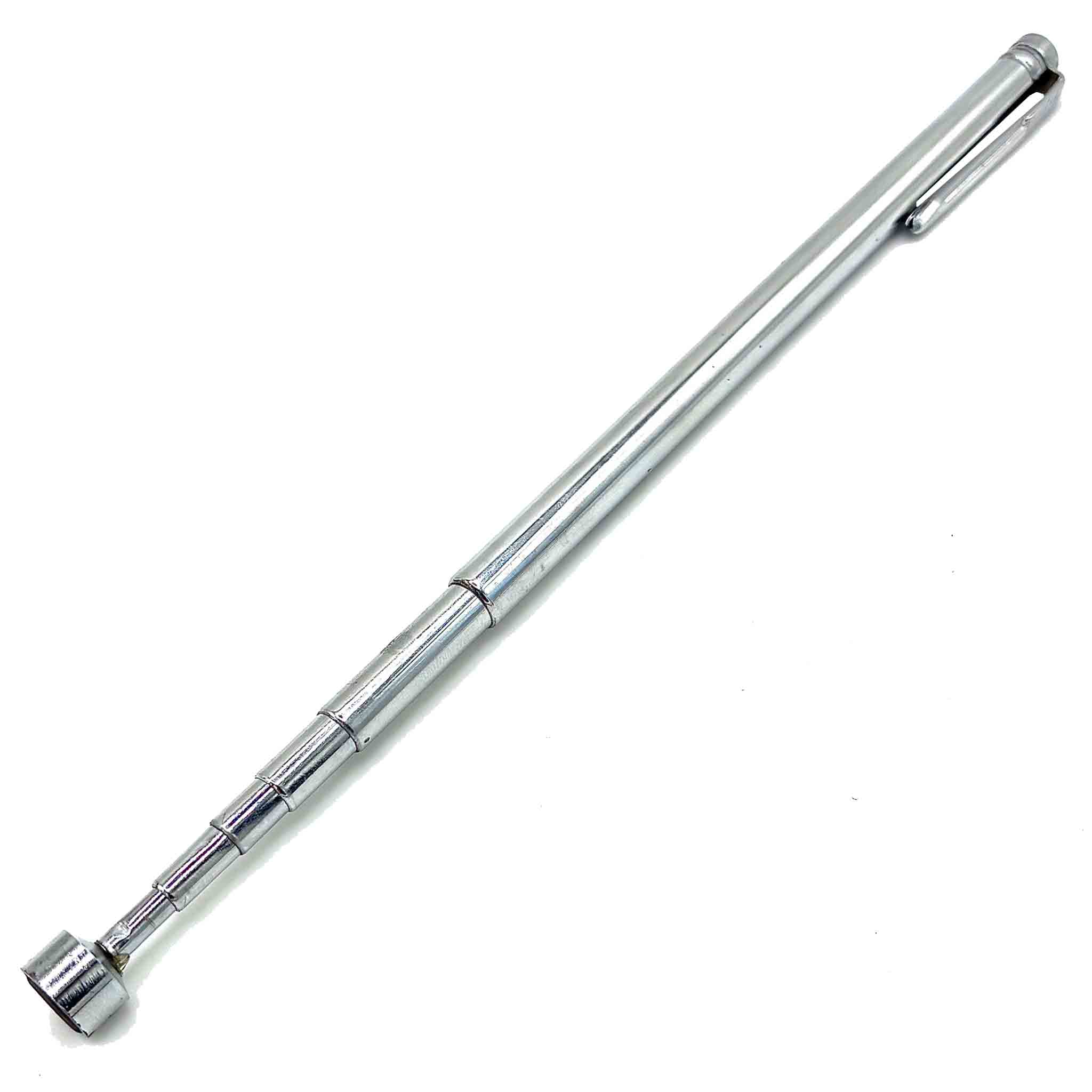 Ausziehbarer Magnetheber zum Greifen kleiner metallischer Gegenständen.