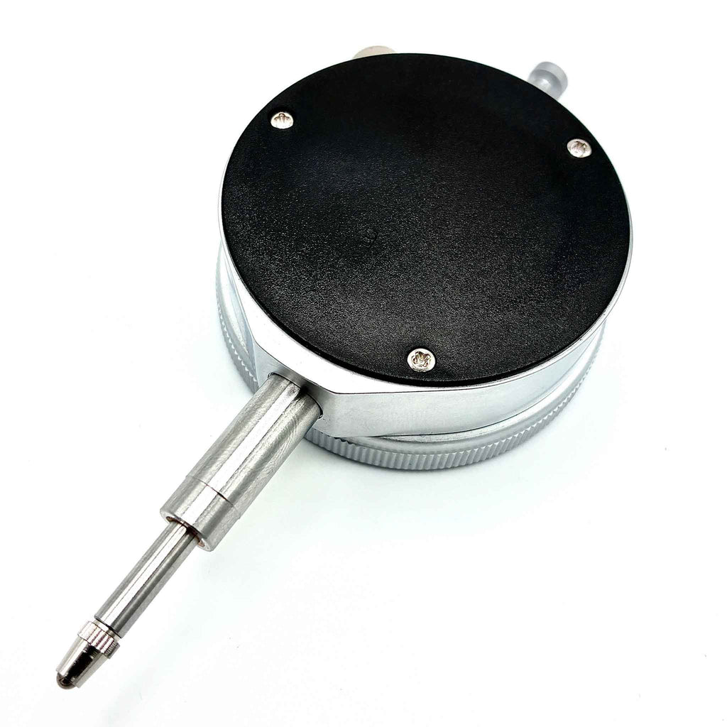 Rückseite der Messuhr mit 10mm Messbereich und 0,01mm Auflösung