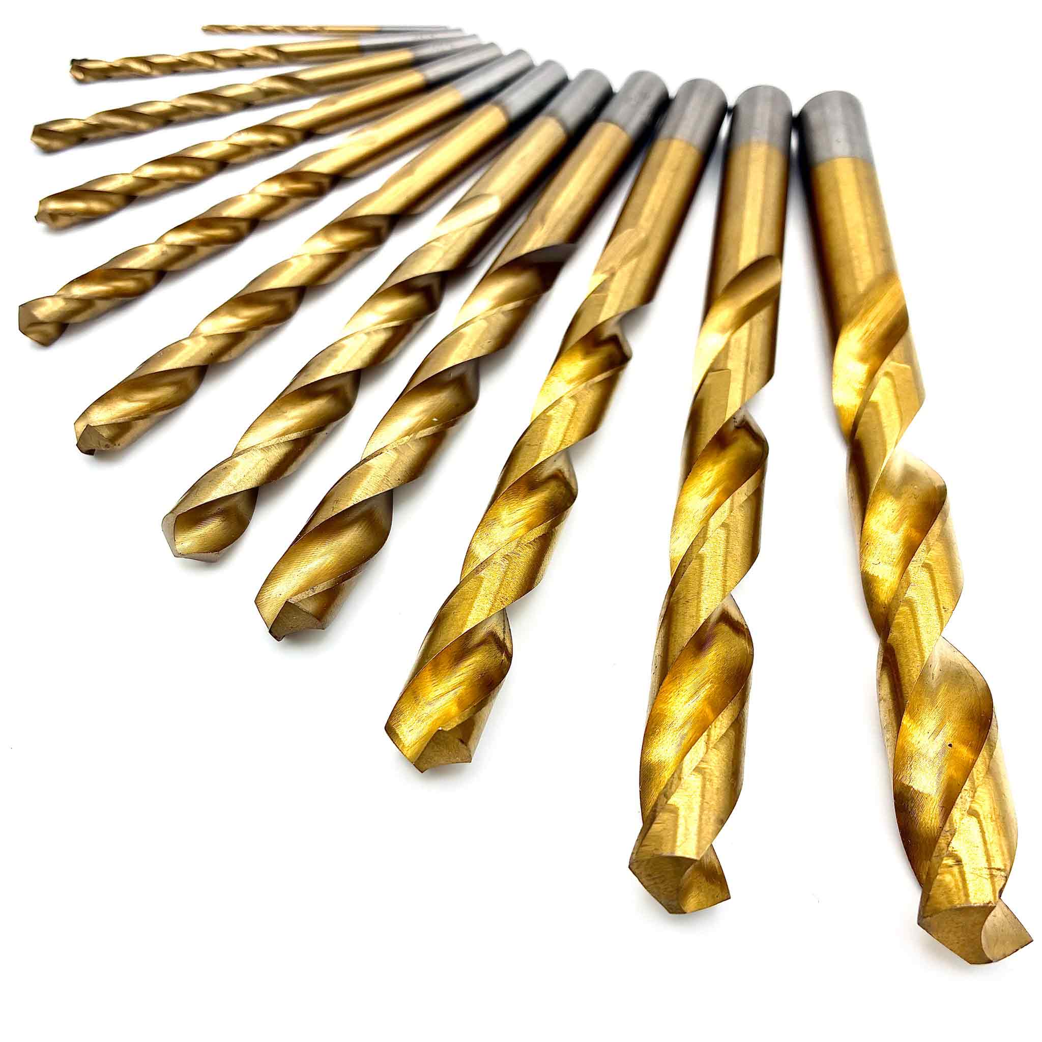 Tin Beschichtete Metallbohrer im 25 Teile Set.