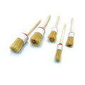 Rundpinsel Set mit 5 Malerpinseln und Holzgriff in 15 bis 35 mm Durchmesser