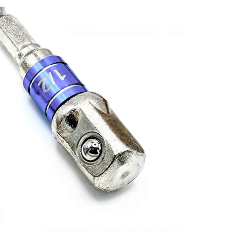 Stecknussadapter mit 1/4 Zoll Sechskantschaft für Akkuschrauber