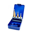 HSS Stufenbohrer Set 3-teilig 4 bis 30 mm im Metallkasten