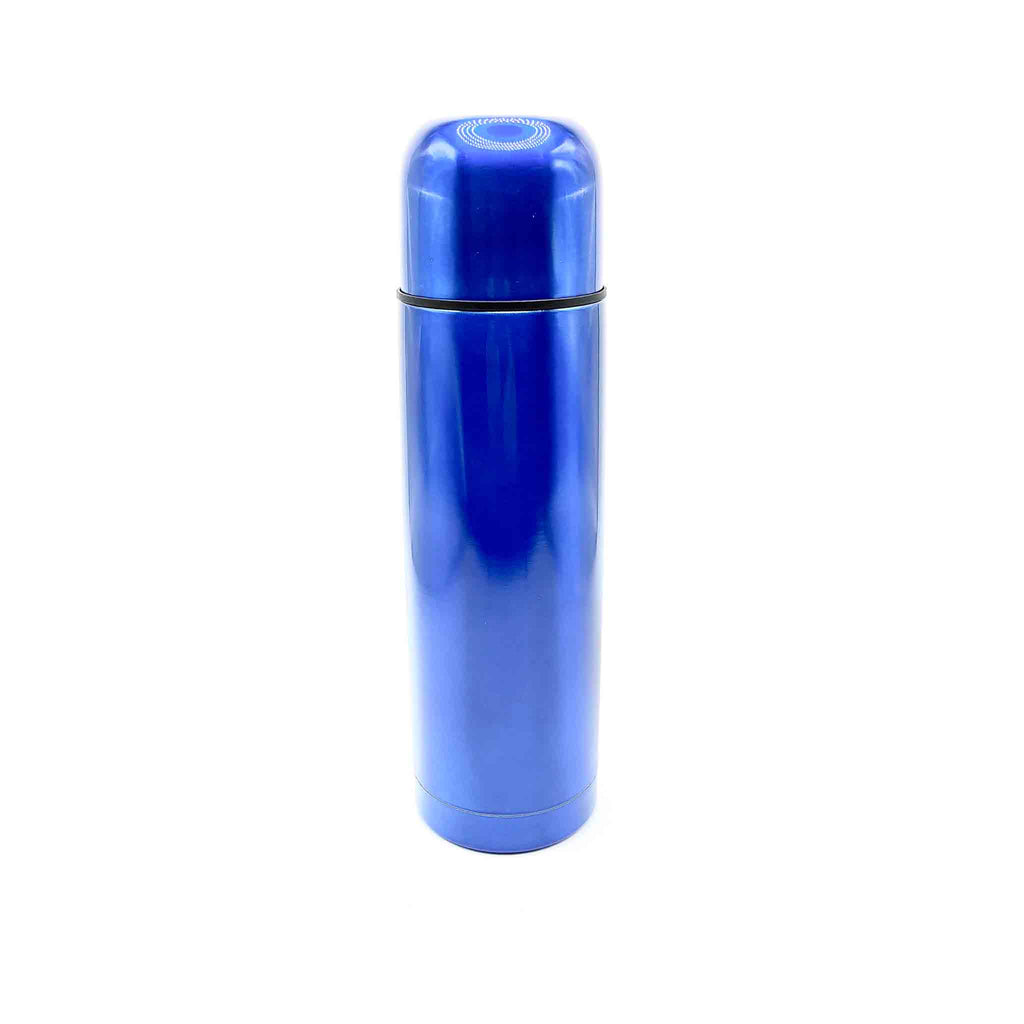 Thermoskanne in metallic blau für deine Werkbank.