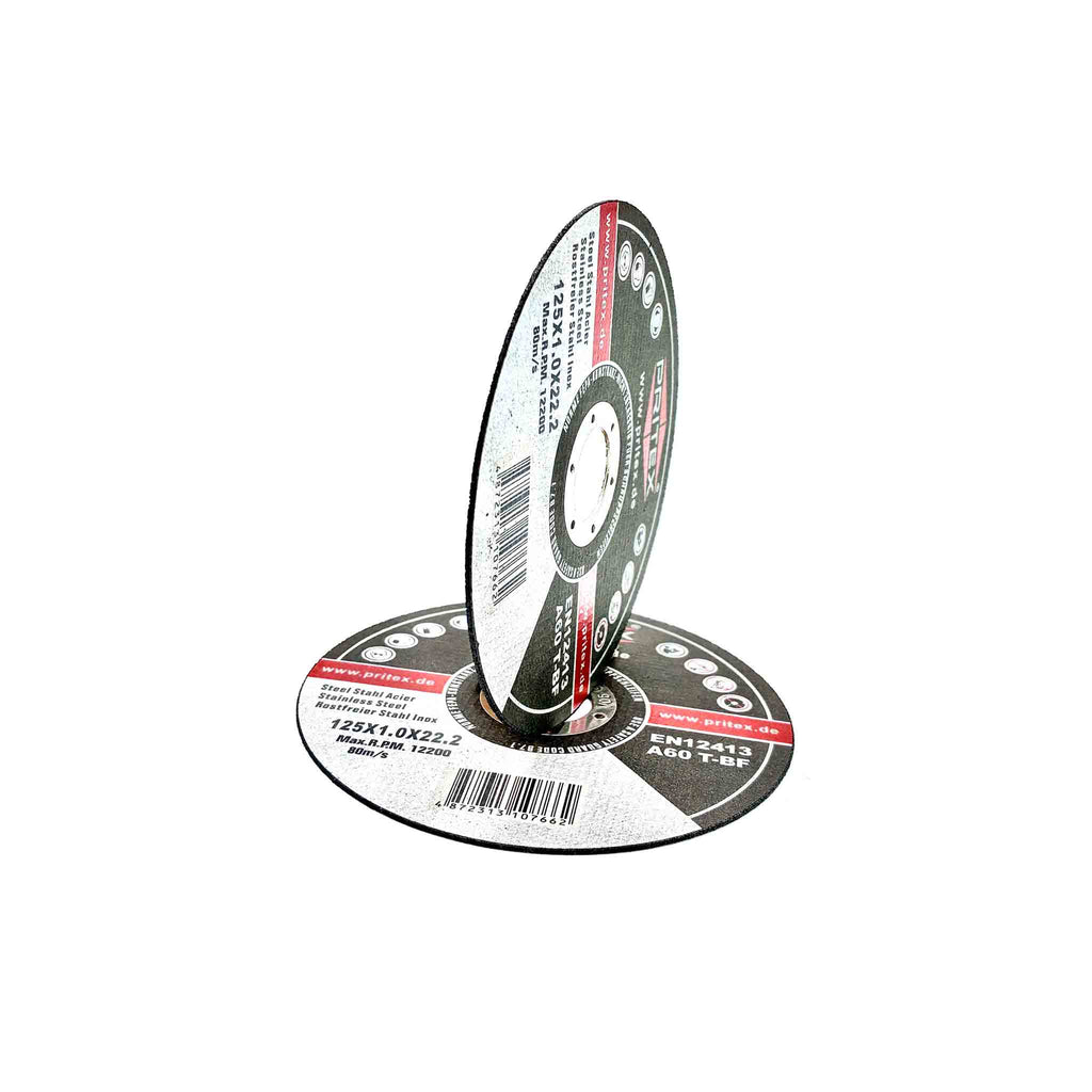 Zwei INOX Trennscheiben 125 x 1 mm für Edelstahl und Metall