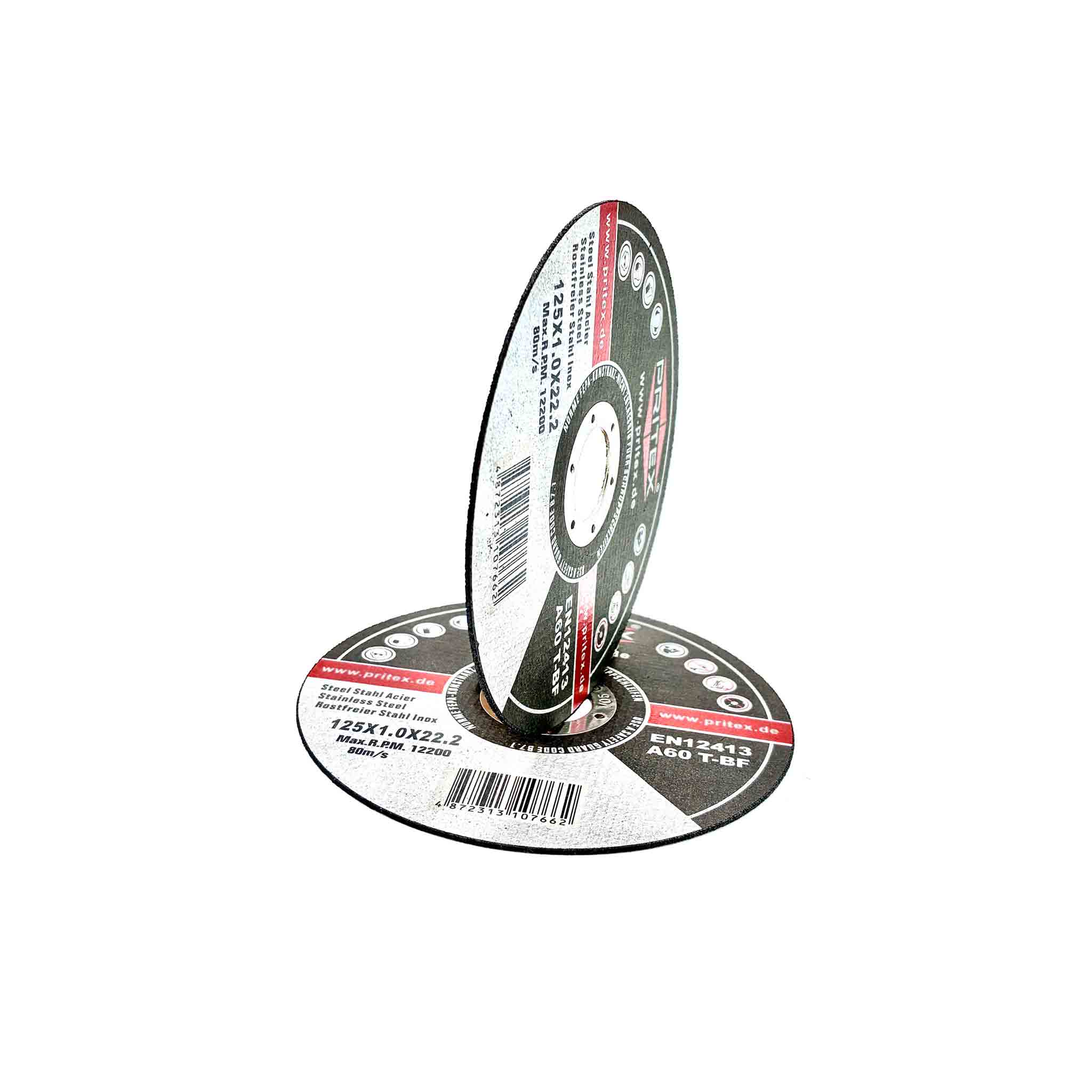 Zwei INOX Trennscheiben 125 x 1 mm für Edelstahl und Metall