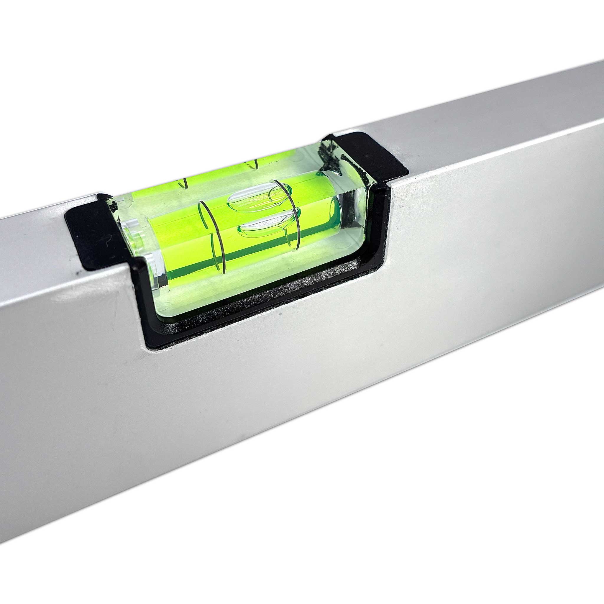 Wasserwaage kompakt aus Aluminium mit zwei Libellen.