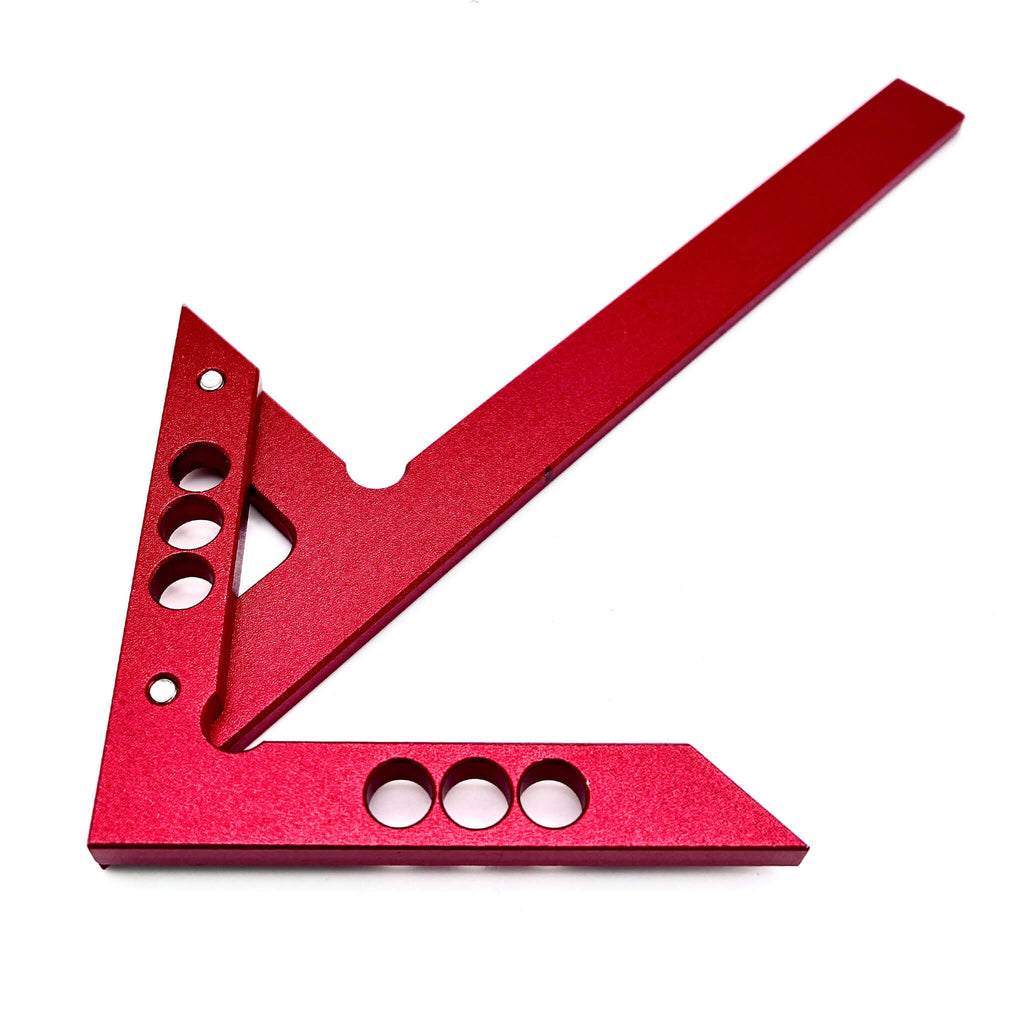 Rückseite vom Alu Mini Zentrierwinkel 100x63mm zur Mittelpunkt Erfassung
